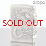 【y】 ZIPPO＃200 龍サイドメタル ニッケル古美 ds-ni (10020056) 【】