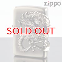 【y】 ZIPPO＃200 龍サイドメタル ニッケル古美 ds-ni (10020056) 【】