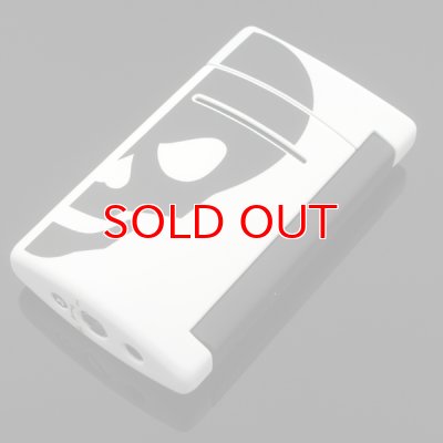 画像3: デュポン ライター [Dupont] 10056 ミニ・ジェット(X・tend mini) Minijet ホワイト・ブラックスカル デュポン ターボライター 【】