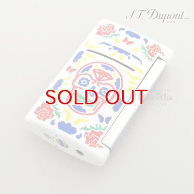 画像3: デュポン ライター 10085 ミニ・ジェット mini Minijet ディア・デ・ロス・ムエルトス ホワイト デュポンライター (Dupont) ターボライター