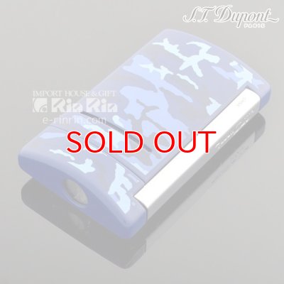 画像4: デュポン ライター [Dupont] 10088 ミニ・ジェット(X・tend mini) Minijet ブルー カモフラージュラッカー クロム デュポン ターボライター 【】