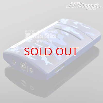 画像5: デュポン ライター [Dupont] 10088 ミニ・ジェット(X・tend mini) Minijet ブルー カモフラージュラッカー クロム デュポン ターボライター 【】