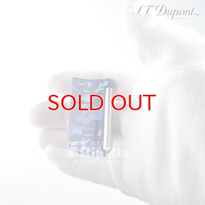 画像6: デュポン ライター [Dupont] 10088 ミニ・ジェット(X・tend mini) Minijet ブルー カモフラージュラッカー クロム デュポン ターボライター 【】