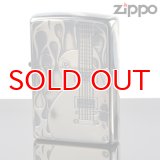 【f】Zippo ジッポライター 1201s387 ZPファイヤーギターSV　両面エッチング【】
