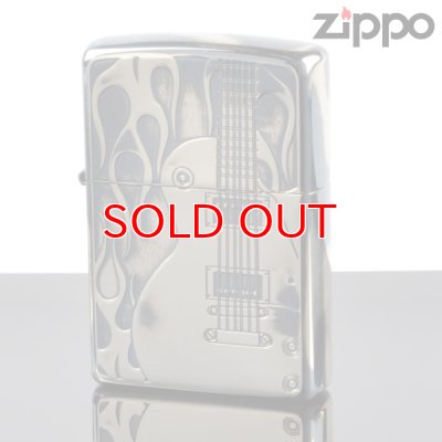画像1: 【f】Zippo ジッポライター 1201s387 ZPファイヤーギターSV　両面エッチング【】