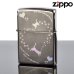 画像1: 【f】Zippo ジッポライター 1201s392 ブラックニッケル キャットハートホログラムBK【】 (1)