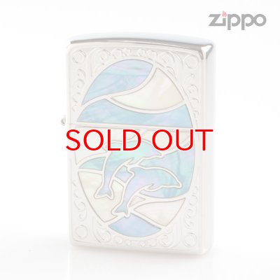 画像1: Zippo ジッポライター 1201s602 シェルドルフィン WHBL