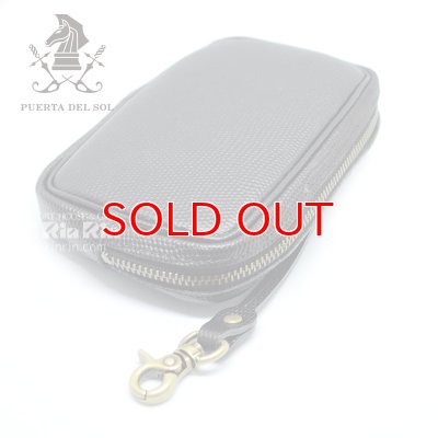画像3: プエルタ デルソル 15pu0001 マルチケースBlack 牛革 日本製 【】