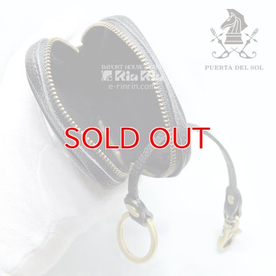 画像4: プエルタ デルソル 15pu0001 マルチケースBlack 牛革 日本製 【】