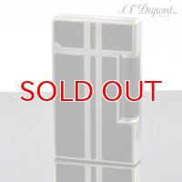 デュポン ライター [Dupont] LIGNE2 16738 純正黒漆マット パラディウム（ガス1本・フリント1シート特典付）フリントガスライター 【】