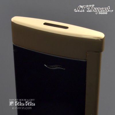 画像5: デュポン ライター スリム7 27708 ブラック イエローゴールド Dupont  ブランド ライター(デュポンライター)  【】