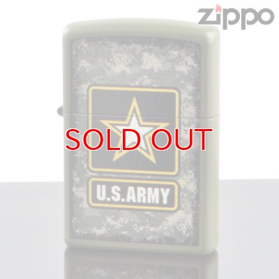 画像1: 【y】 ZIPPO＃200 US Army logo camouflage background アメリカ陸軍ロゴ USAオリジナルZIPPO (28631zp) 【】