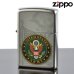 画像1: 【y】 ZIPPO＃200 US Army emblem アメリカ陸軍紋章 ストリートクローム USAオリジナルZIPPO (28632zp) 【】 (1)