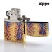 画像2: ZIPPO 2ht-bi 5面加工 真鍮メッキイブシ仕上げ ハンマートーン (2)