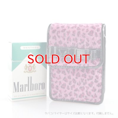 画像3: 坪田パールCケース レオパードリボンポーチ20 ピンク 100mm 3-07090-25  【】