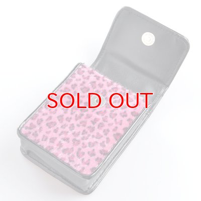画像4: 坪田パールCケース レオパードリボンポーチ20 ピンク 100mm 3-07090-25  【】