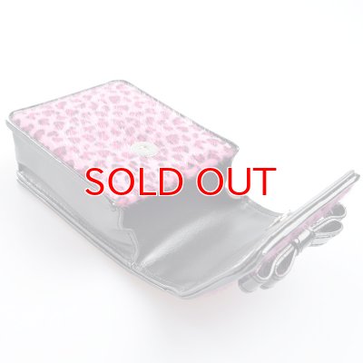 画像5: 坪田パールCケース レオパードリボンポーチ20 ピンク 100mm 3-07090-25  【】