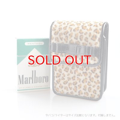 画像3: 坪田パールCケース レオパードリボンポーチ20 ブラウン 100mm 3-07090-70  【】