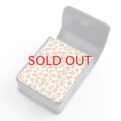 画像4: 坪田パールCケース レオパードリボンポーチ20 ブラウン 100mm 3-07090-70  【】