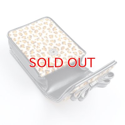 画像5: 坪田パールCケース レオパードリボンポーチ20 ブラウン 100mm 3-07090-70  【】