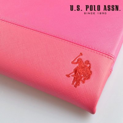 画像3: US POLO ASSN 500093 USPA-1903 pink dark pink サフィアノ クラッチバッグ