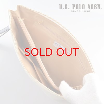 画像4: US POLO ASSN 664946 USPA-1903 white navy サフィアノ クラッチバッグ
