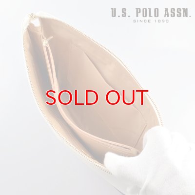 画像5: US POLO ASSN 664946 USPA-1903 white navy サフィアノ クラッチバッグ