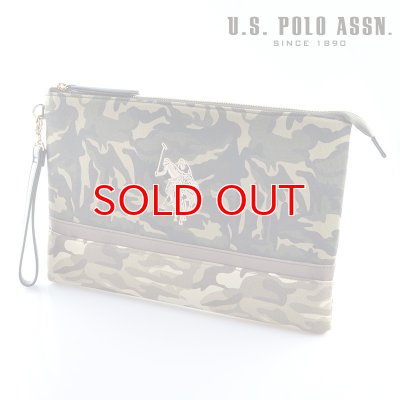 画像1: US POLO ASSN 679736 USPA-1872 camouflage Beige camouflage2 ソリッドクラッチバッグ