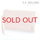 US POLO ASSN 682090 USPA-1903 ライトピンク Light Pink サフィアノ クラッチバッグ
