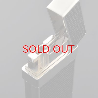 画像3: カランダッシュ ライター cd30-3004 ダイアシルバー革張り [CARAN d'ACHE] フリントガスライター)  【】