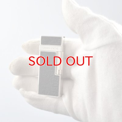 画像5: カランダッシュ ライター cd30-3004 ダイアシルバー革張り [CARAN d'ACHE] フリントガスライター)  【】