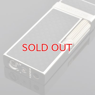 画像4: カランダッシュ ライター cd30-3005 ダイアシルバーカーボン貼り [CARAN d'ACHE] フリントガスライター)  【】