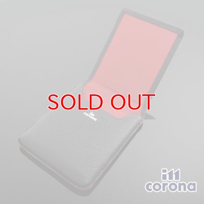 画像3: イム・コロナ ライター[im corona] シガレットケース CN-1301 牛皮革 ブラックエンボス バラケース9本用BK【】