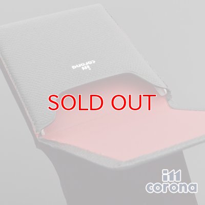 画像5: イム・コロナ ライター[im corona] シガレットケース CN-1301 牛皮革 ブラックエンボス バラケース9本用BK【】