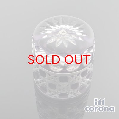 画像3: イム・コロナ ライター[im corona] 江戸切子　籠目紋　紫　金色卓上ライター　Table Lighter　cn13030001【ガス1本プレゼント】 【】