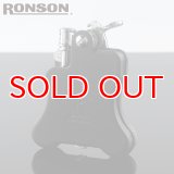 【】ロンソンライター[RONSON] r010024 バンジョー フリントオイルライター 黒マット 【】