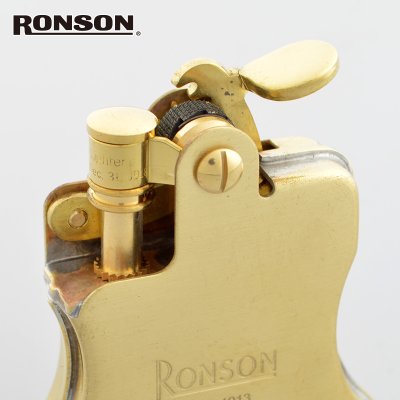 画像3: ロンソン オイルライター バンジョー r011026 [RONSON] ブラスサテン