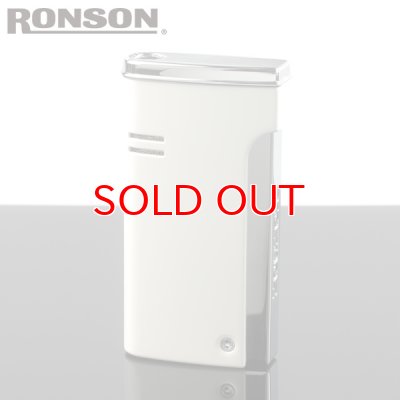 画像1: 【】ロンソン ターボライター [RONSON] r29-0006 ラッカーホワイト( Ronson ロンソン　バーナーフレームライター　ブランド ライター )ロンジェット【】