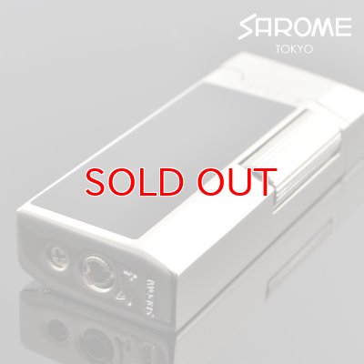 画像5: サロメ フリントガスライター SD41-05 シルバー 疑似七宝黒 sarome ブランド ライター sd41-05【】