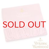 【】Vivienne Westwood　ヴィヴィアンマフラー sl4-fm17-0023 同色ロゴマフラー　ピンク 【】