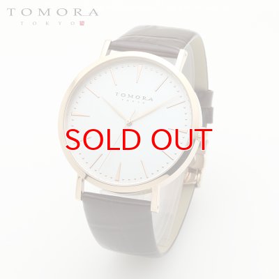 画像1: TOMORA TOKYO t-1601-pwhbr 日本製クォーツ腕時計 T-1601 PWHBR