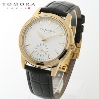 TOMORA TOKYO t-1602-gdwh 日本製クォーツ スモールセコンド腕時計 T-1602 GDWH