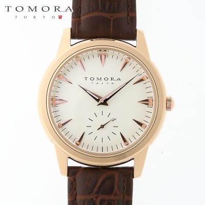 画像2: TOMORA TOKYO t-1602-pgwh 日本製クォーツ スモールセコンド腕時計 T-1602 PGWH