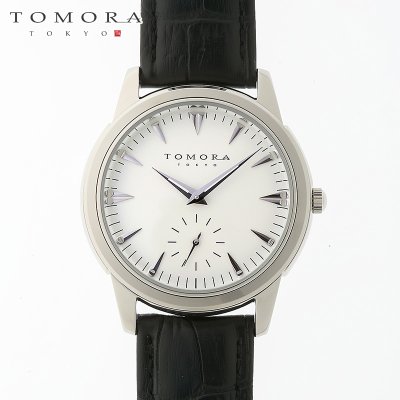 画像2: TOMORA TOKYO t-1602-sswh 日本製クォーツ スモールセコンド腕時計 T-1602 SSWH