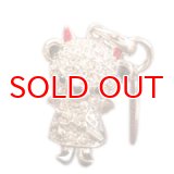 【】テディベア クリスタルペンダント&ストラップ (悪魔)弟　ホワイト (Teddy-024WH) 【】