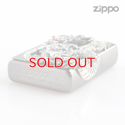画像3: Zippo ジッポライター zp64160298 ドラゴンメタル 黒ニッケル