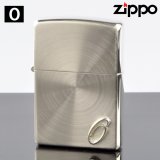 画像: 【y】 ZIPPO＃200 スピン加工 イニシャル柄 ssp-o メタル貼り O (10020030) 【】