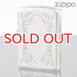 画像: 【f】Zippo ジッポライター 1201s351 5面加工 トライバルカットSVイブシ 【】