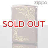 画像: 【f】Zippo ジッポライター 1201s363 アラベスクIPチタンBW 【】