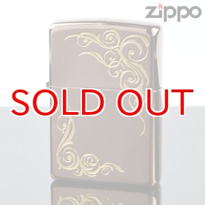 画像: 【f】Zippo ジッポライター 1201s363 アラベスクIPチタンBW 【】